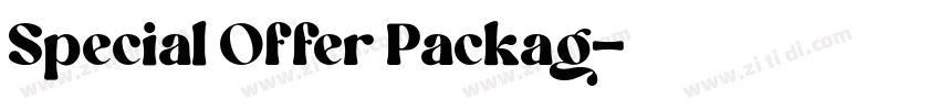 Special Offer Packag字体转换